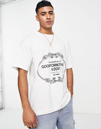 T-shirt oversize avec logo écusson - cassé - Good For Nothing - Modalova