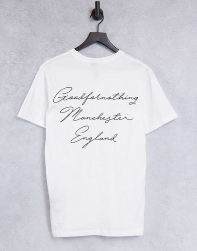 T-shirt avec logo sur la poitrine et imprimé au dos - Good For Nothing - Modalova