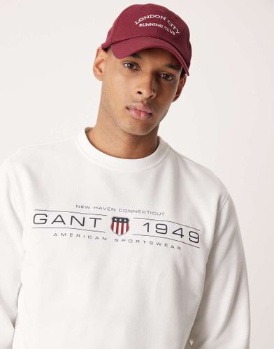 Sweat avec logo blason sur la poitrine - cassé - Gant - Modalova