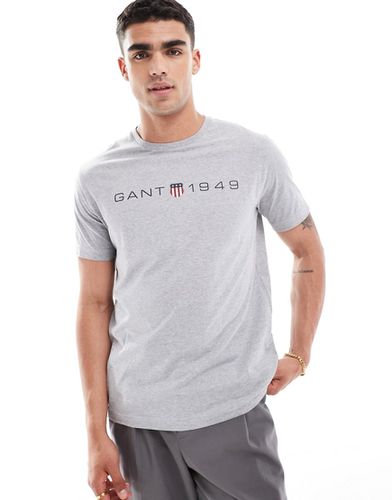 T-shirt avec logo écusson à l'avant - chiné - Gant - Modalova