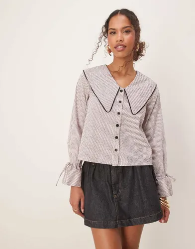 Dara - Chemise  rayures avec col oversize - Ghospell - Modalova