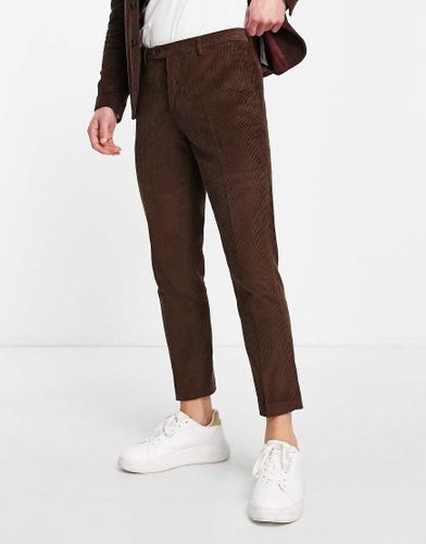 Pantalon de costume raccourci en velours côtelé - Gianni Feraud - Modalova