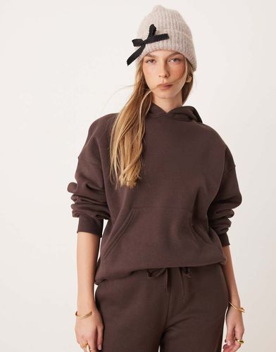 Sweat à capuche oversize - foncé - Gina Tricot - Modalova