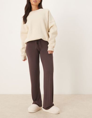 Pantalon confort  taille basse - Marron chocolat - Gina Tricot - Modalova