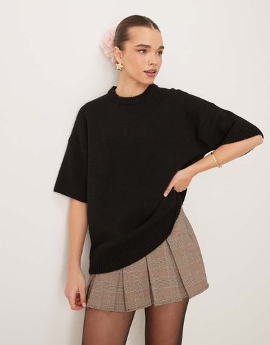 Pull oversize en maille à manches courtes - Gina Tricot - Modalova