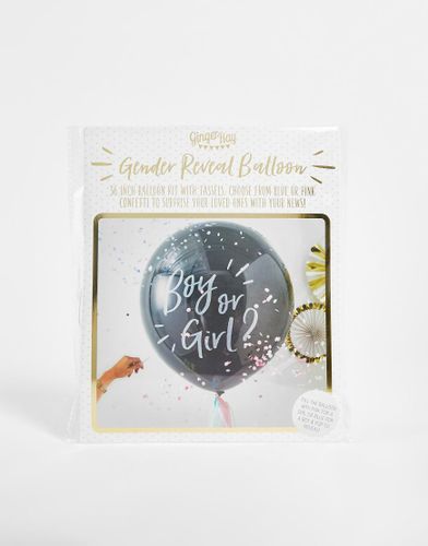Ballon fille ou garçon avec confettis roses ou bleus - Ginger Ray - Modalova