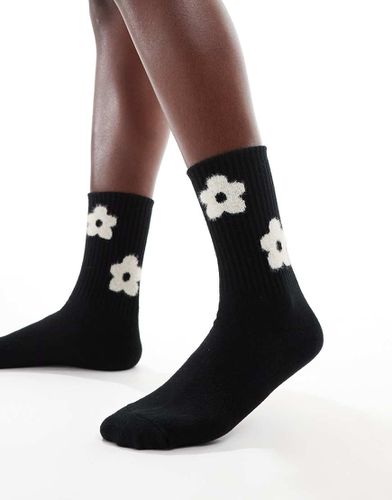 Chaussettes à fleurs brodées - Glamorous - Modalova