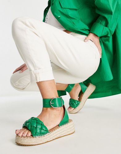 Sandales tressées style espadrilles à semelle plateforme - Glamorous - Modalova