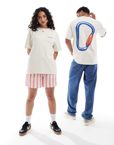 T-shirt unisexe en coton avec imprimé mousqueton - Taupe - Gramicci - Modalova