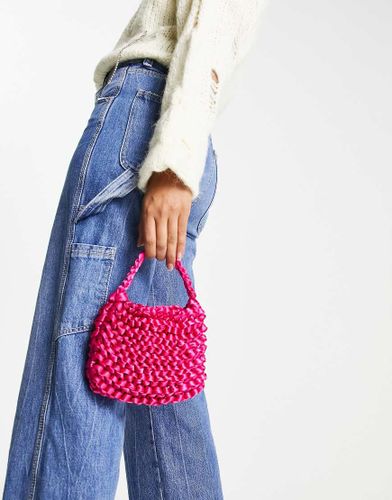 Mini sac à main effet tissé - vif - Daisy Street - Modalova