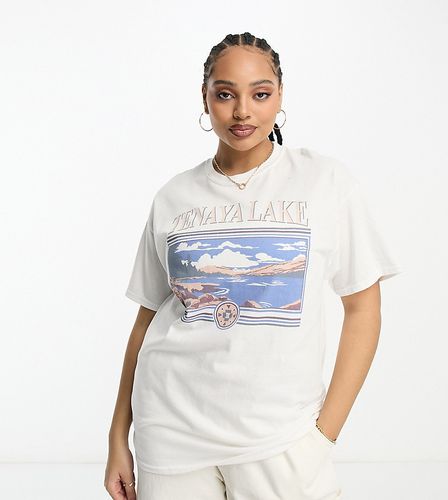 T-shirt décontracté à imprimé lac rétro - Daisy Street Plus - Modalova
