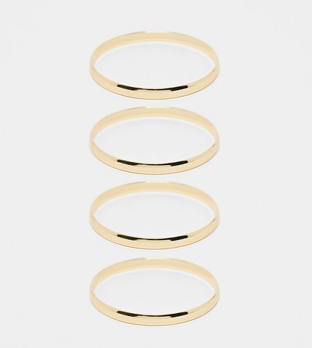 Lot de 4 bracelets joncs - Designb London - Modalova