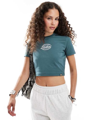 T-shirt crop top avec logo au centre - foncé - Dickies - Modalova