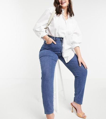 Nora - Jean droit taille haute - délavé moyen - Dr Denim Plus - Modalova