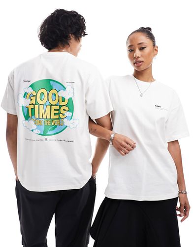 Trooper - T-shirt décontracté unisexe à imprimé Good Times World au dos - cassé - Dr Denim - Modalova