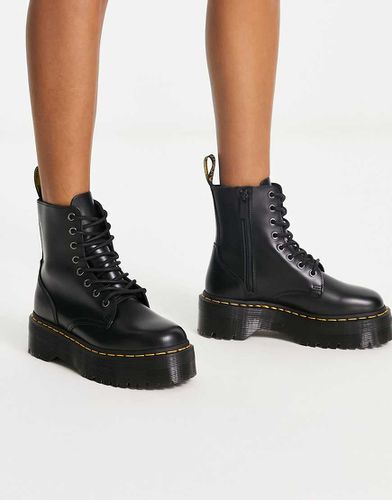 Jadon - Bottes en cuir lisse 8 aillets à plateforme - Dr Martens - Modalova