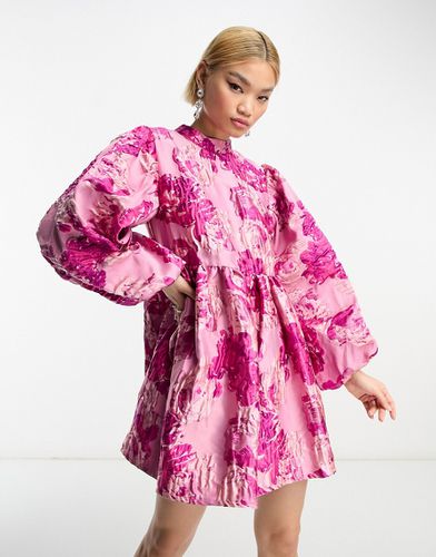 Dream - Robe courte en jacquard texturé à fleurs - Sister Jane - Modalova