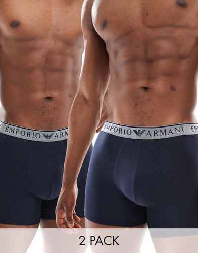 Emporio Armani - Bodywear - Lot de 2 caleçons à taille griffée - Armani Exchange - Modalova