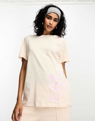 T-shirt coupe boyfriend - Beige - Ea7 - Modalova