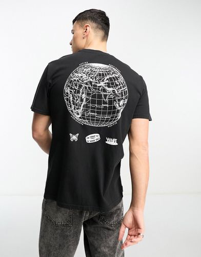 T-shirt à imprimé globe au dos - Noir - Element - Modalova