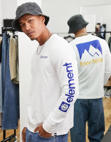 T-shirt à manches longues avec imprimé montagne au dos - Element - Modalova
