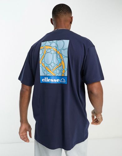 Aquria - T-shirt imprimé au dos - marine - Ellesse - Modalova