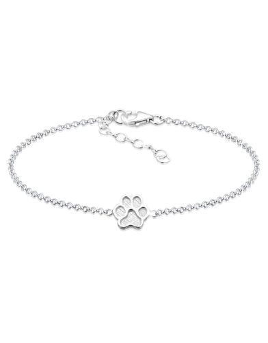 Bracelet avec pendentif patte en argent massif 925 - Elli - Modalova