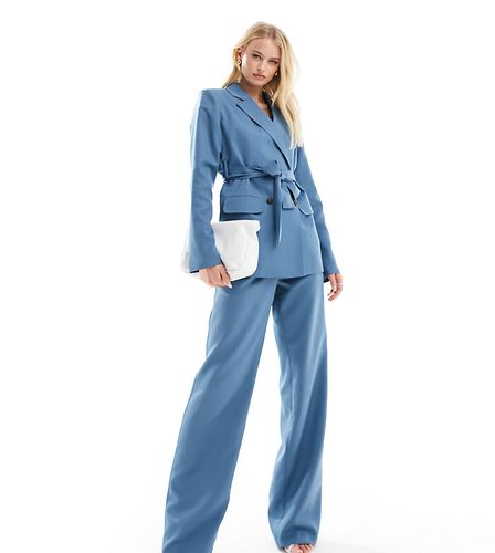 Pantalon habillé large d'ensemble - Bleu - Extro & Vert Tall - Modalova