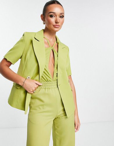 Extro & - Blazer d'ensemble ajusté à manches courtes - Olive - Extro & Vert - Modalova