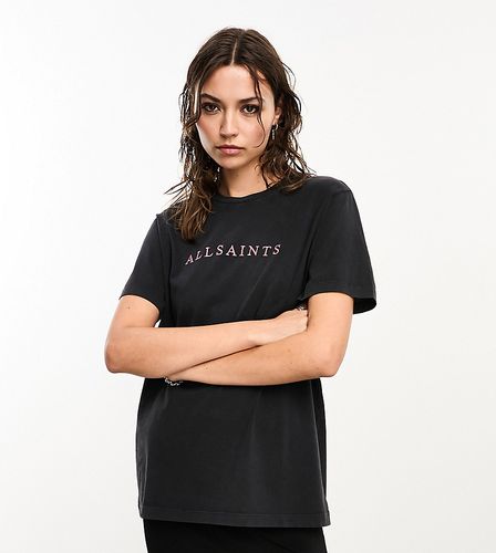 Exclusivité x ASOS - Pippa - T-shirt à logo brodé - délavé - Allsaints - Modalova