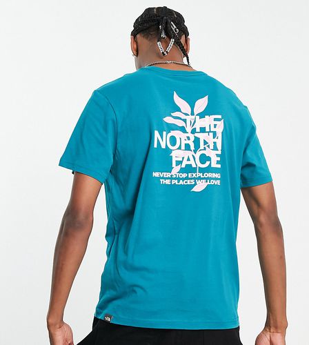 Exclusivité ASOS - - T-shirt avec imprimé feuilles au dos - Sarcelle - The North Face - Modalova