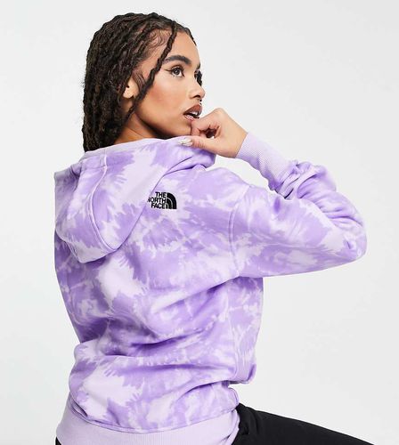 Exclusivité ASOS - Essential - Sweat à capuche effet tie-dye - Lilas - The North Face - Modalova