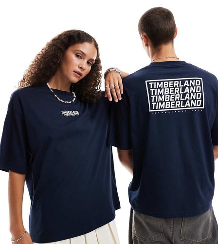 Exclusivité ASOS - T-shirt oversize avec logo répété - Timberland - Modalova