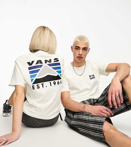 Exclusivité ASOS - - T-shirt unisexe avec imprimé montagne au dos - Crème - Vans - Modalova