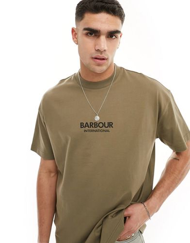 Exclusivité ASOS - - Formula - T-shirt oversize - Kaki - Barbour International - Modalova