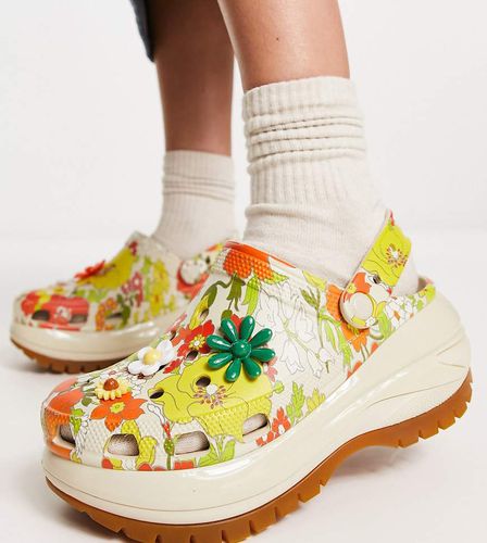 Exclusivité ASOS - Mega Crush - Sabots à motif fleuri style rétro - Crocs - Modalova