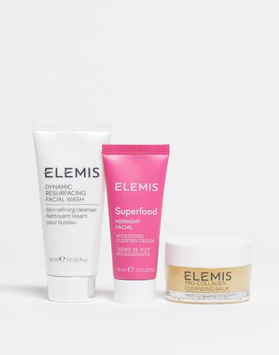 Exclusivité ASOS - - Kit avec baume nettoyant, lotion nettoyante pour le visage et soin de nuit pour le visage (35 % d'économie) - Elemis - Modalova