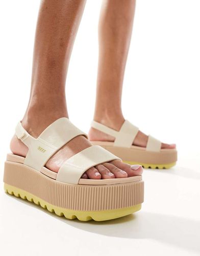 Exclusivité ASOS - Vista - Sandales compensées - Beige - Reef - Modalova