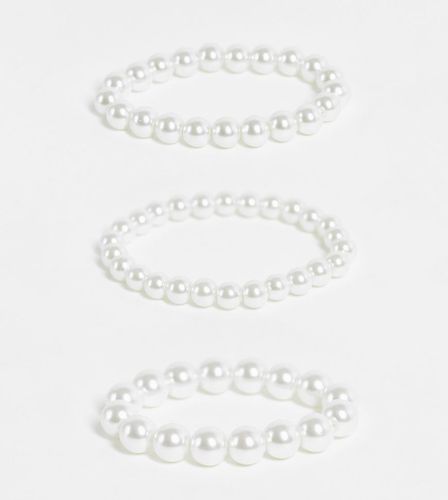 Lot de 3 bracelets style festival avec perles fantaisie - Faded Future - Modalova