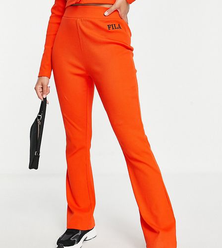 Pantalon côtelé évasé à logo - Fila - Modalova