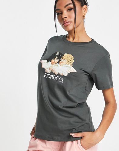 T-shirt à motif anges style vintage - foncé - Fiorucci - Modalova
