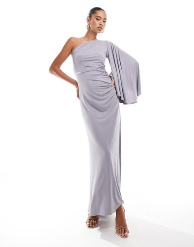 Robe sirène longue à manche unique en jersey - Flounce London - Modalova