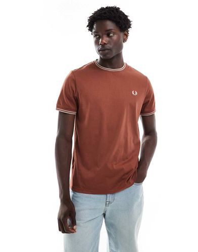 T-shirt à liseré double - argile - Fred Perry - Modalova