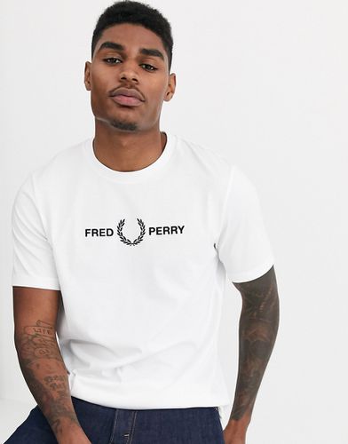 T-shirt avec logo brodé sur le devant - Fred Perry - Modalova