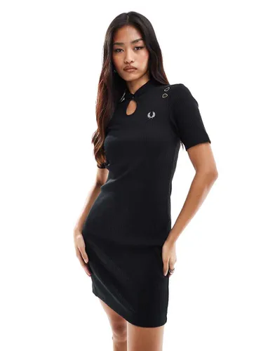 X Amy Winehouse - Robe côtelé à col boutonné - Fred Perry - Modalova