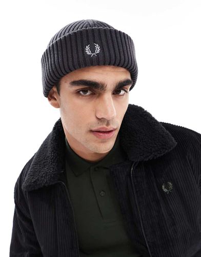 Bonnet en maille côtelée style pêcheur - Fred Perry - Modalova