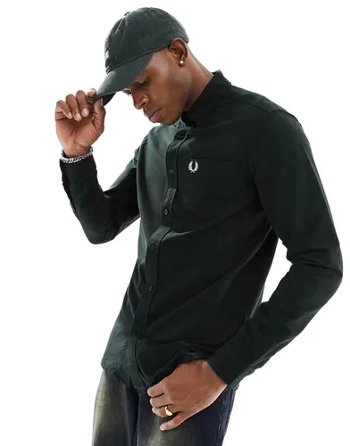 Chemise Oxford à manches longues - nuit - Fred Perry - Modalova