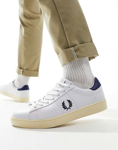 Spencer - Baskets en cuir - cassé et bleu roi - Fred Perry - Modalova