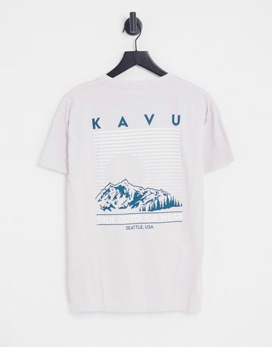 T-shirt à imprimé paysage au dos - Lilas - Kavu - Modalova