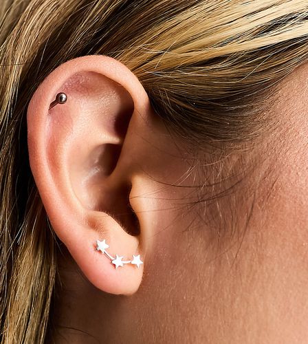Bijoux d'oreilles à motif petites étoiles en argent massif - Kingsley Ryan - Modalova